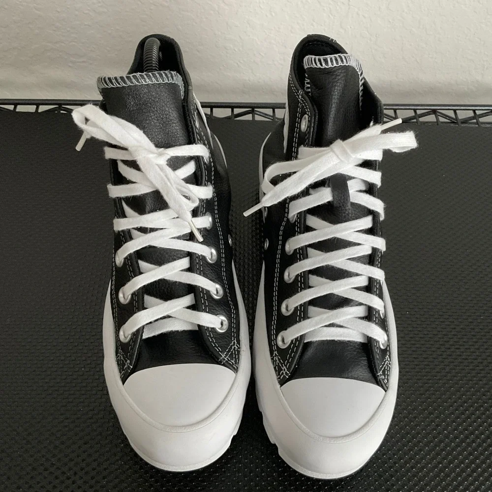 Converse Chuck‎ Taylor All Star Lugged 2.0 Black Leather High Top Mens 8.5 S356